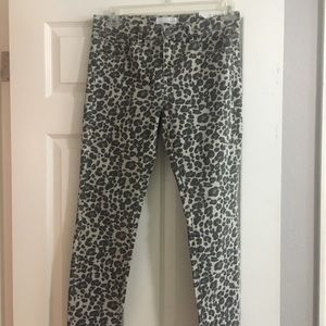 Leopard Print Modern Skinny Jeans